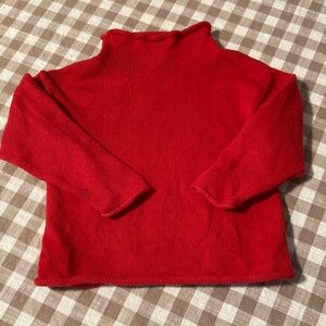 Cozy Red Kids Sweater